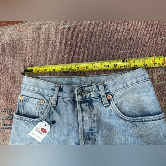 MNG by Mango high waist straight leg crop jeans light wash size 6 frayed hem - Picture 9 of 12